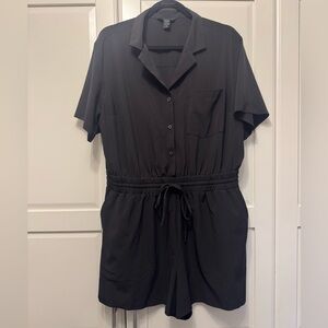 Athleta Black Avenue Romper